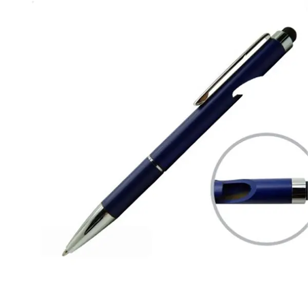 Bottle Opener Metal Ballpoint Pen with Stylus
