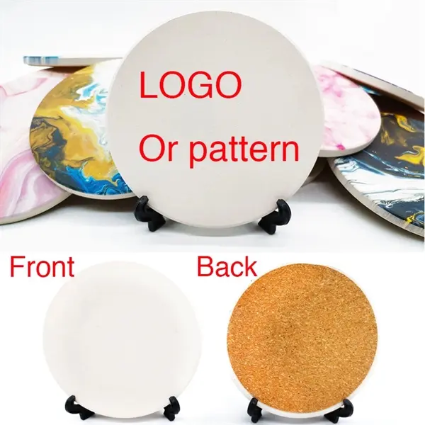 Round Absorbent Ceramic Stone Coaster