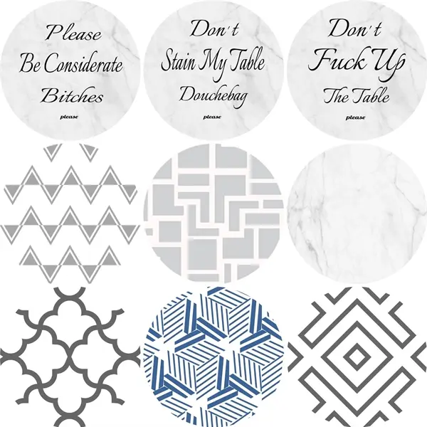 Round Absorbent Ceramic Stone Coaster