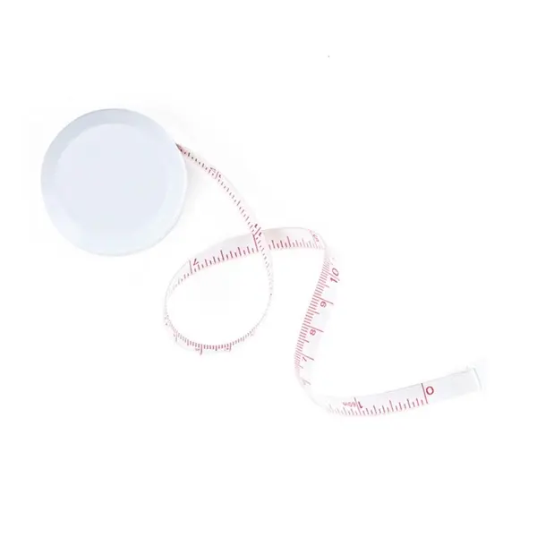 White Retractable Tape Measure