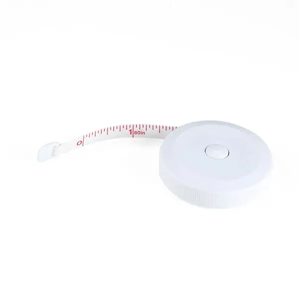 White Retractable Tape Measure
