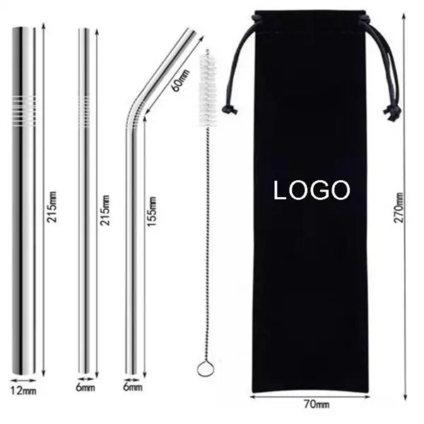 Stainless Steel Straw Set