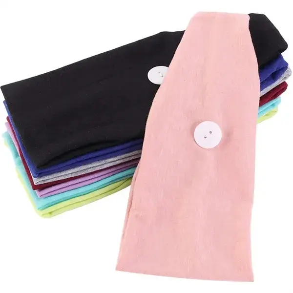 Headbands with Buttons for Holding Face Cover