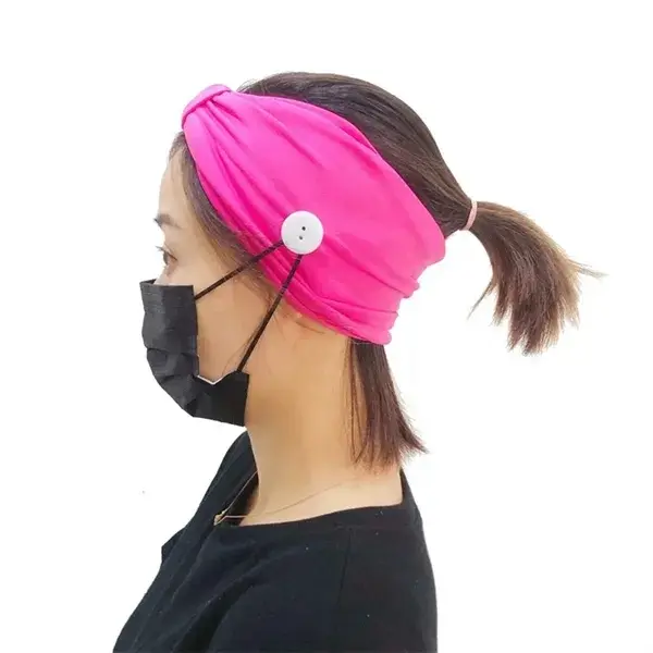 Heandbands with Buttons for Mask Holder