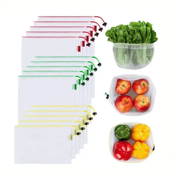Multi Use Produce Mesh Bags 8 Pack