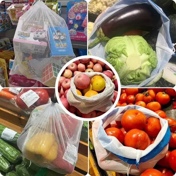 Multi Use Produce Mesh Bags 8 Pack