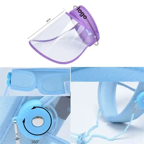 Adjustable Empty Top Hat With Transparent Face Mask