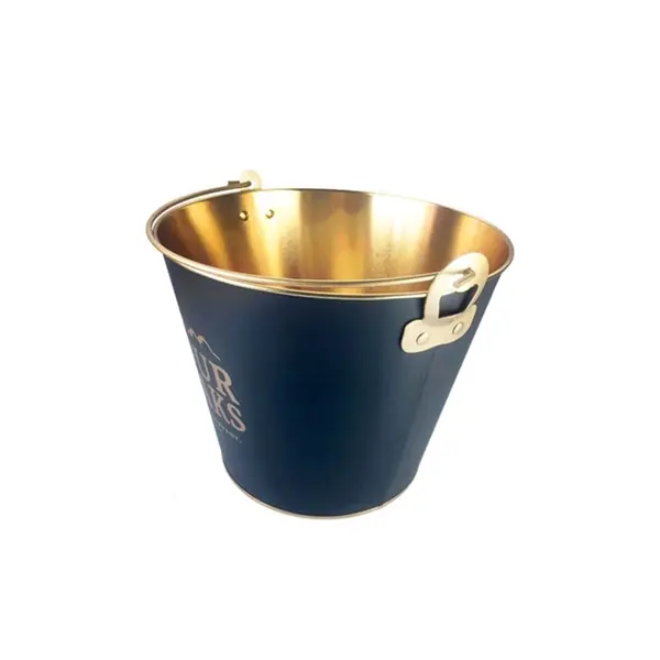 1.32 Gallon Popcorn/Pretzels Tin Beer ice bucket