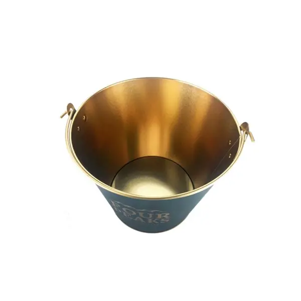 1.32 Gallon Popcorn/Pretzels Tin Beer ice bucket