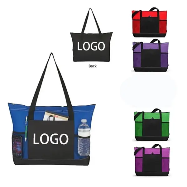 Zippered Tote Bag