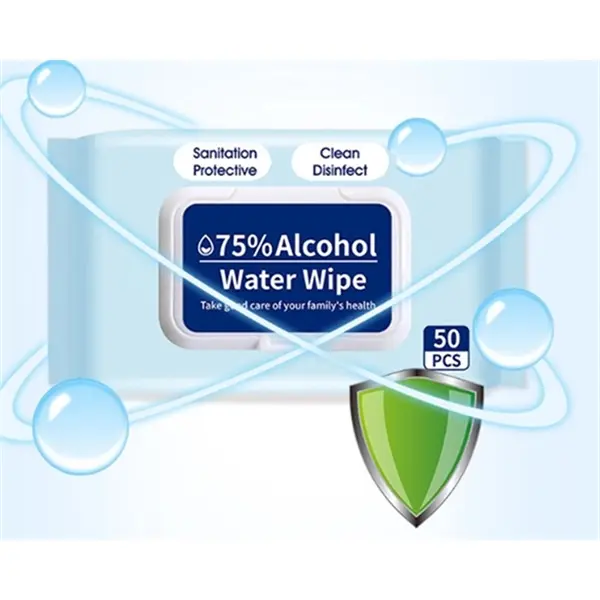 50PCS/Pack Cleanning Wet Wipes - 75% Alcohol
