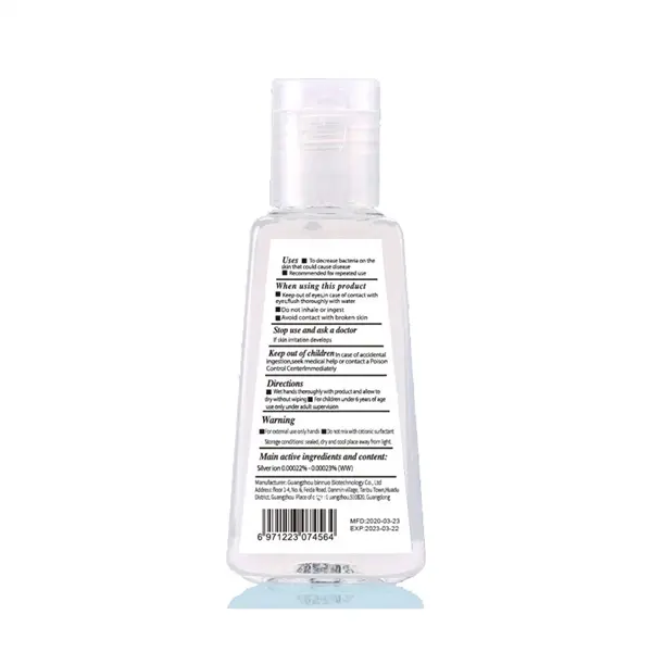 Wash-free Hand Soap Silver-ion Antibacteria Hand Gel 30ml