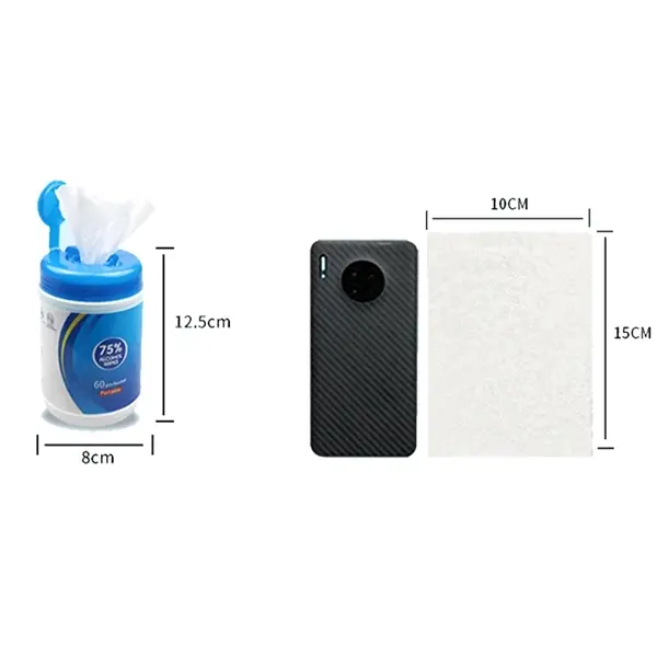 60pcs 75% Alcohol Wipes In Canister