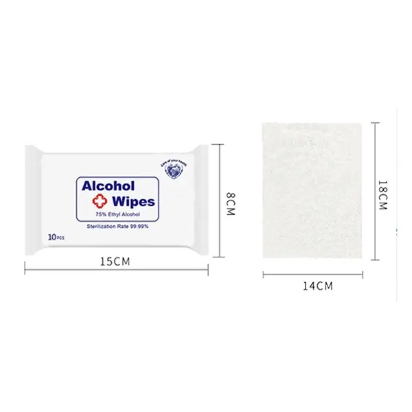 10 PCS 75% Alcohol Wipes