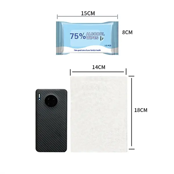 75% Wipes Disposable Cleaning Wipes(1 Packs,10 Wipes) Hand