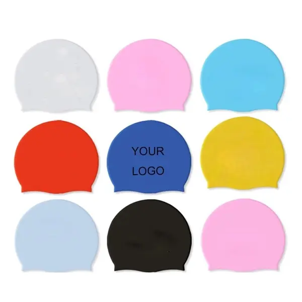 Adult Waterproof Silicone Swimming Cap