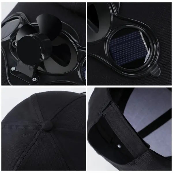 Solar fan cool cap