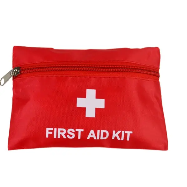 Traveler's First Aid Kit in Zipper Vinyl Pouch