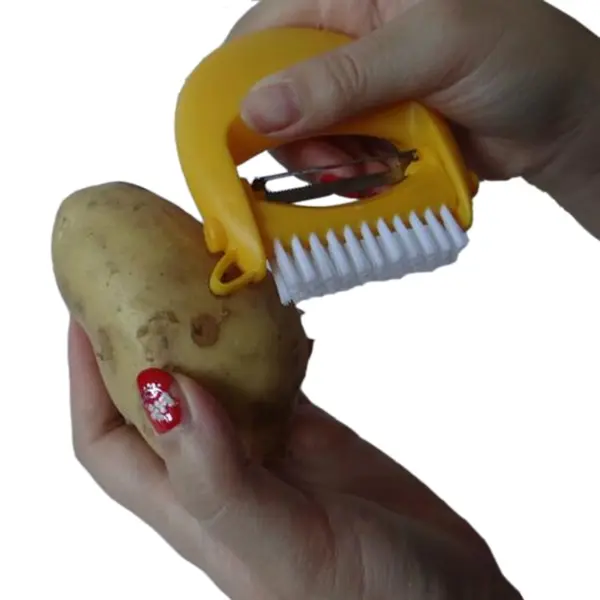 Multi-purpose Peeler With Brush