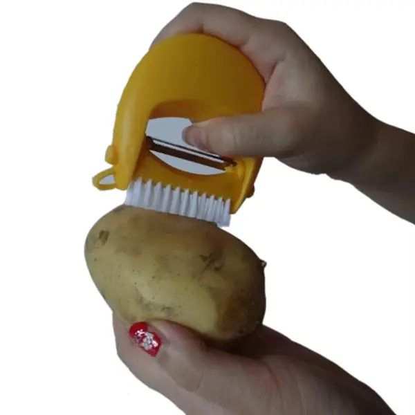 Multi-purpose Peeler With Brush