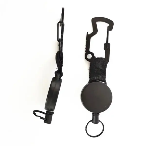 Multifunctional Retractable Carabiner Keychain