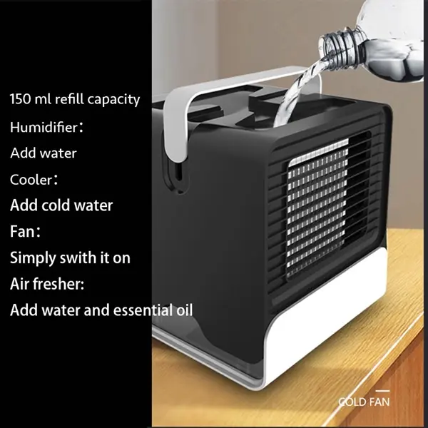 3 in 1 Mini USB Table Super Silence Cooler Fan and Humidifie