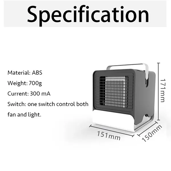 3 in 1 Mini USB Table Super Silence Cooler Fan and Humidifie