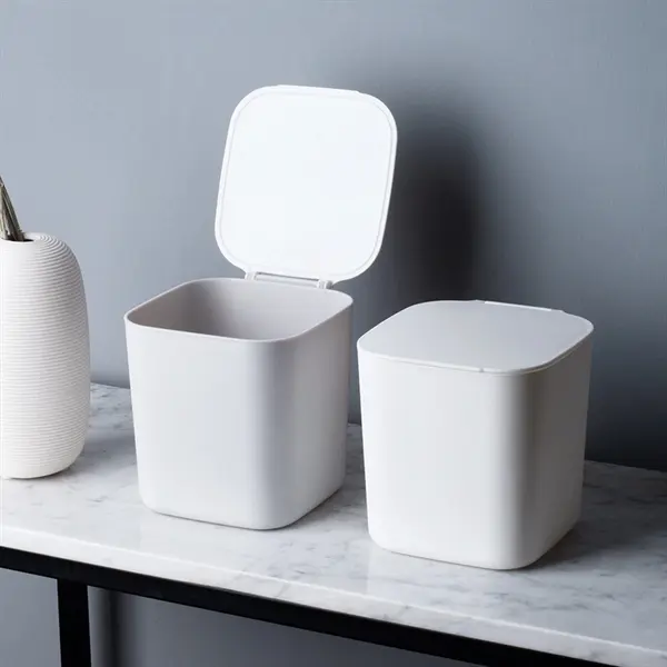 Multi Press-type Bullet Cover Bucket DesktopTrash Can