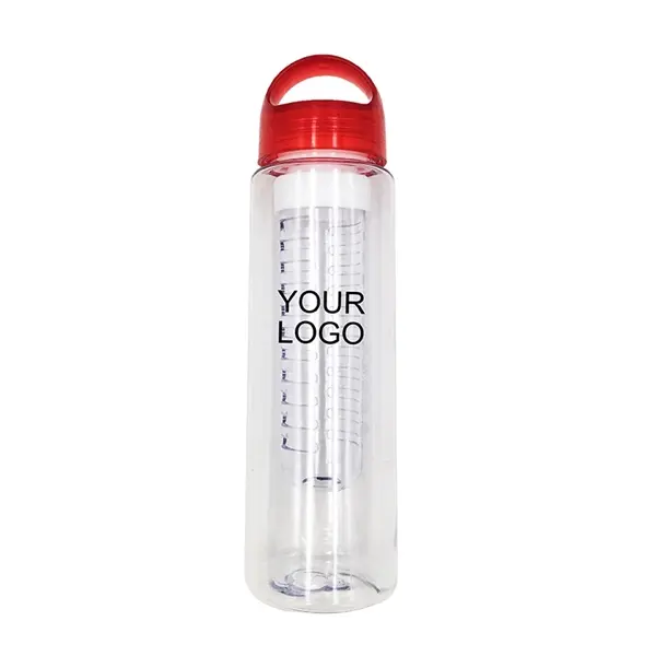 Fruit Infuser Plastic Water Bottle 24oz