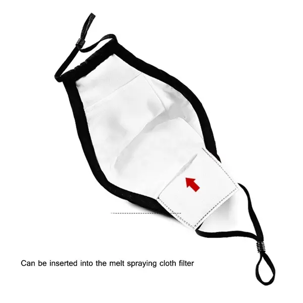 3 layers Cotton Mask With Replaceable 2.5pm Filter Pouch