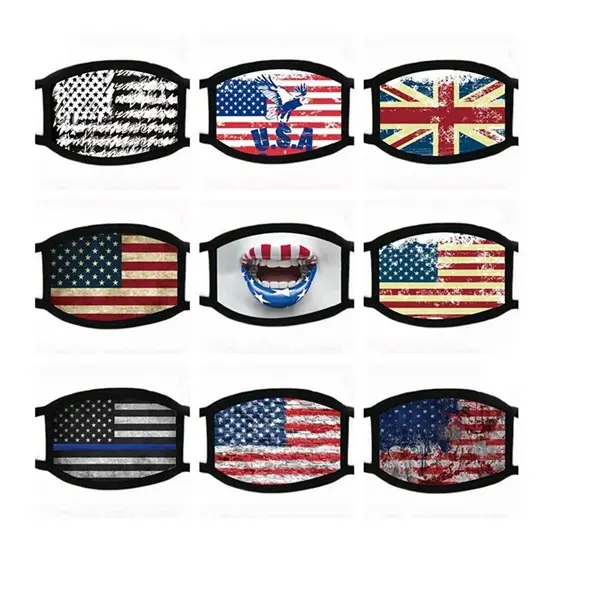 2 Ply Sublimated Polyester Face Mask