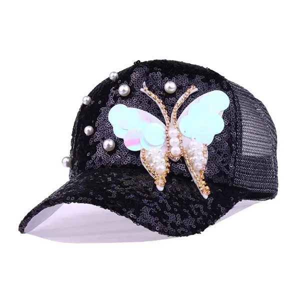 Twinkling Paillette Visor Cap