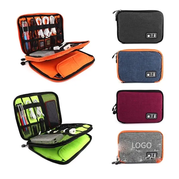 Double Layers Travel Digital Accessories Storage Bag