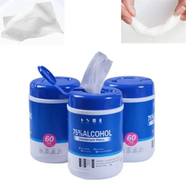 60Pcs Disposable 75% Alcohol Wipes