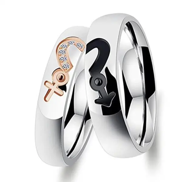 Stainless Steel Couple Ring