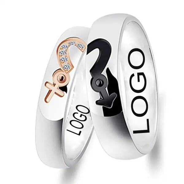 Stainless Steel Couple Ring