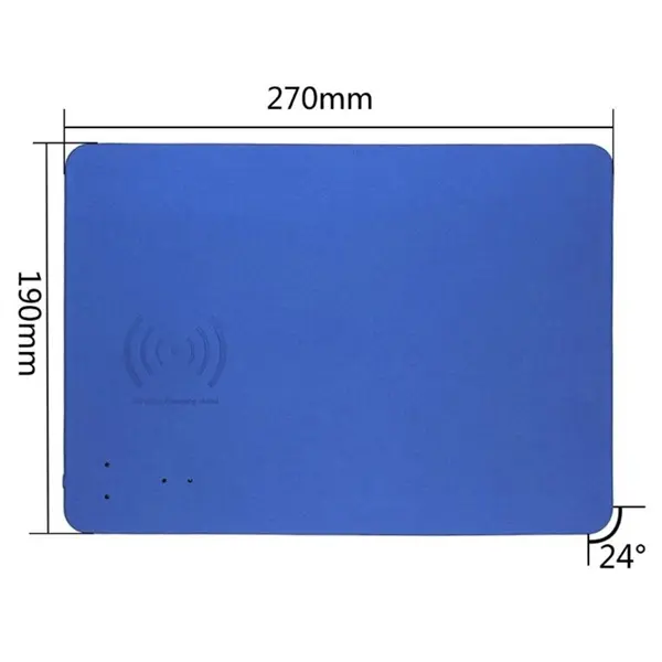 Ultra-Slim PU Wireless Charging Mouse Pad