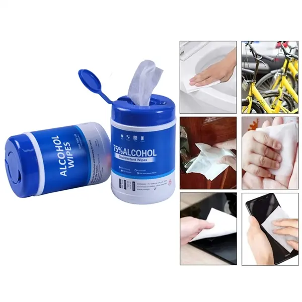 60Pcs Barreled Alcohol Wipes