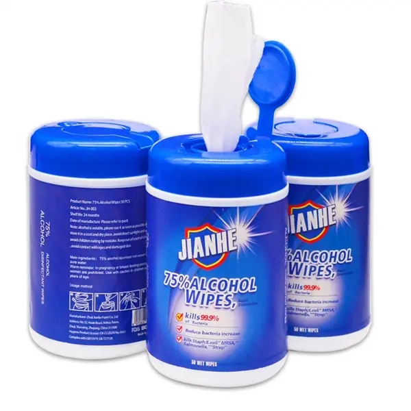 100Pcs Barreled Alcohol Wipes