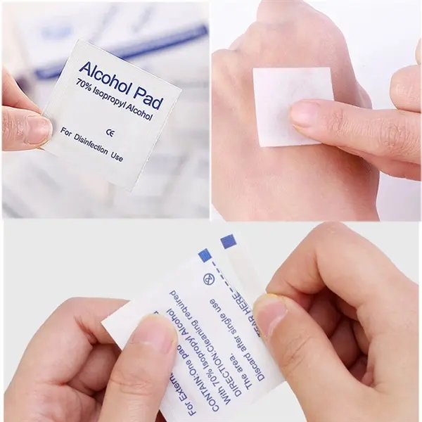 100pcs 75% Alcohol Wet Wipes
