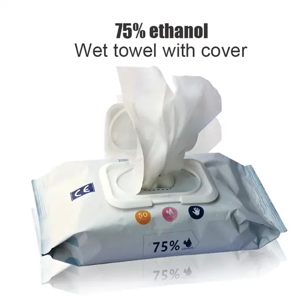 50pcs 75% Alcohol Wet Wipes