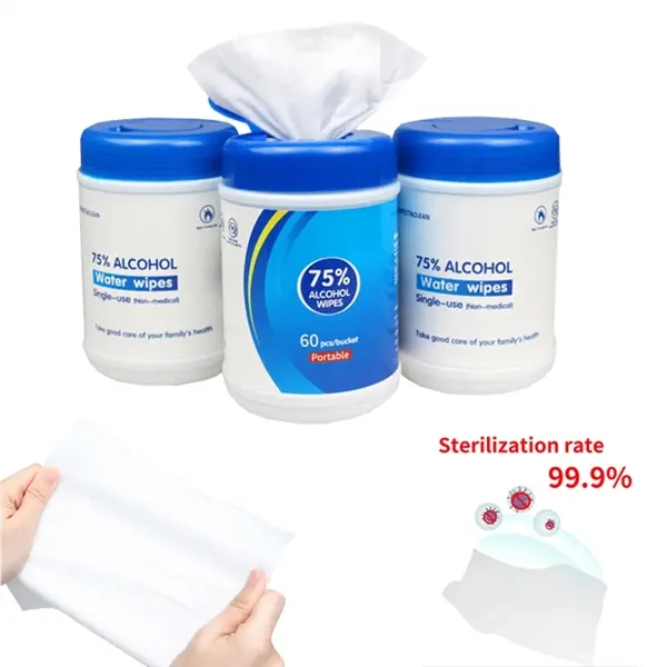 60pcs 75% Alcohol Wet Wipes