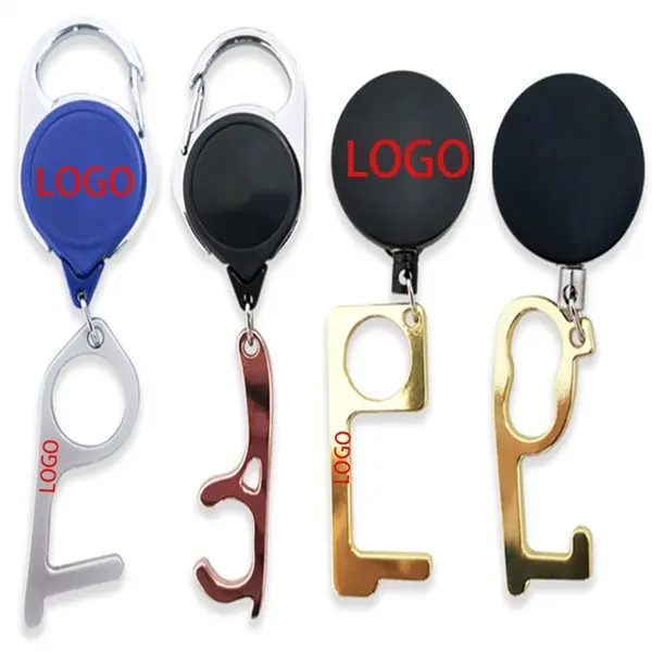 Door Opener Closer No-Touch w/ Badge Reel Carabiner