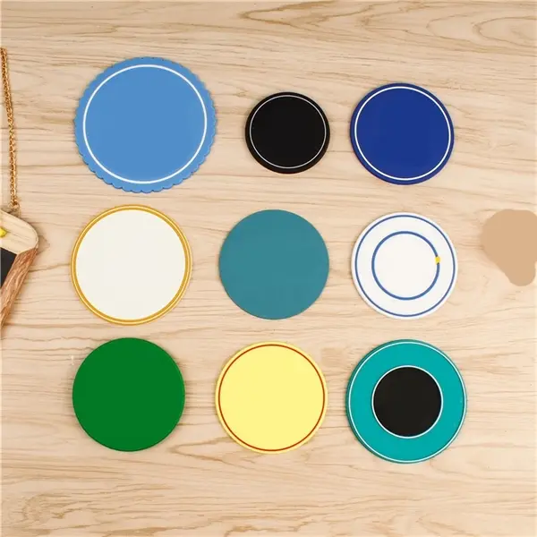 Round Silicone Insulated Coaster