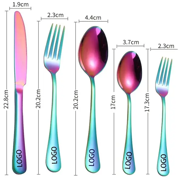 30PCS Stainless Steel Cutlery Set Dinnerware Home Kitchen Ta
