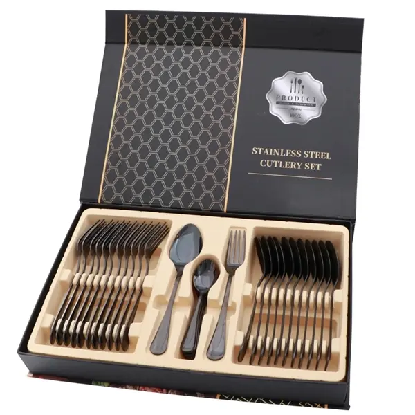 36PCS Stainless Steel Cutlery Set Dinnerware Home Kitchen Ta