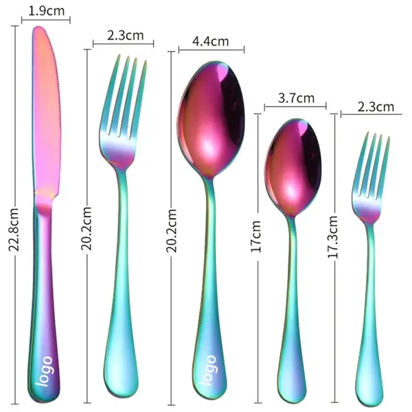 20PCS Stainless Steel Flatware Set Dinnerware Home Kitchen T