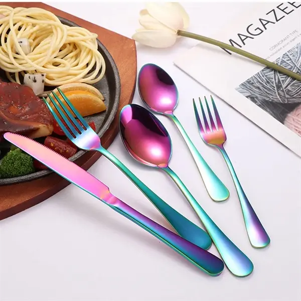 20PCS Stainless Steel Flatware Set Dinnerware Home Kitchen T