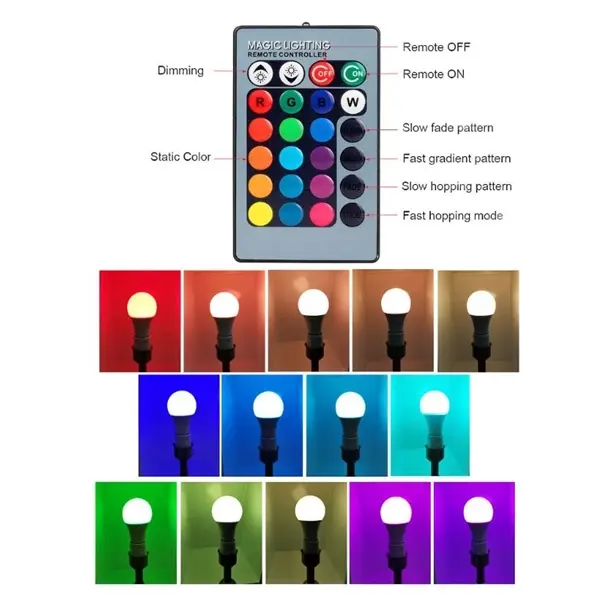 Remote Control LED Colorful Lamp