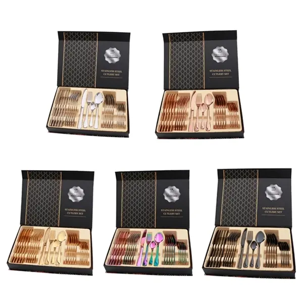 24 Pcs Stainless Steel Cutlery Set